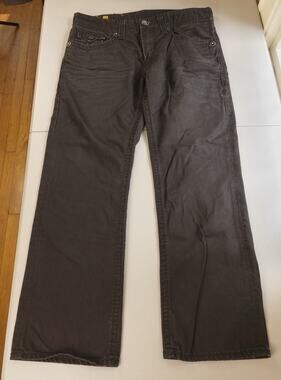 Rivet De Cru MAE Relaxed Straight Leg Black Jeans Men's 36/32 Y2K Baggy Rave USA